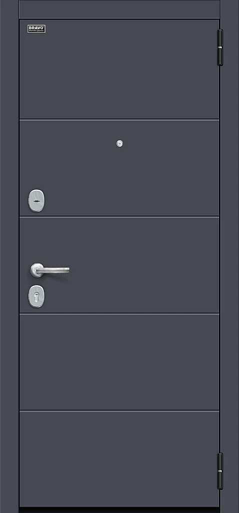 Фото Входная дверь Прайд Kale Graphite Pro/Nordic Oak BR4692 внешняя сторона