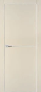 Межкомнатная дверь PX-19 AL кромка с 4-х ст. Бежевый матовый