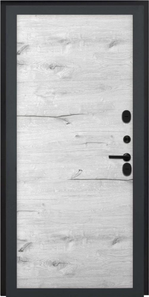 Входная дверь ДвериПРО Elfy Без фрезеровки Дуб арктик горизонт DPRO196715 внутренняя сторона