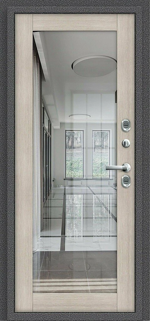 Входная дверь Thermo Bravo T 111.Б15 Антик Серебро/Cappuccino Veralinga BR4243 внутренняя сторона