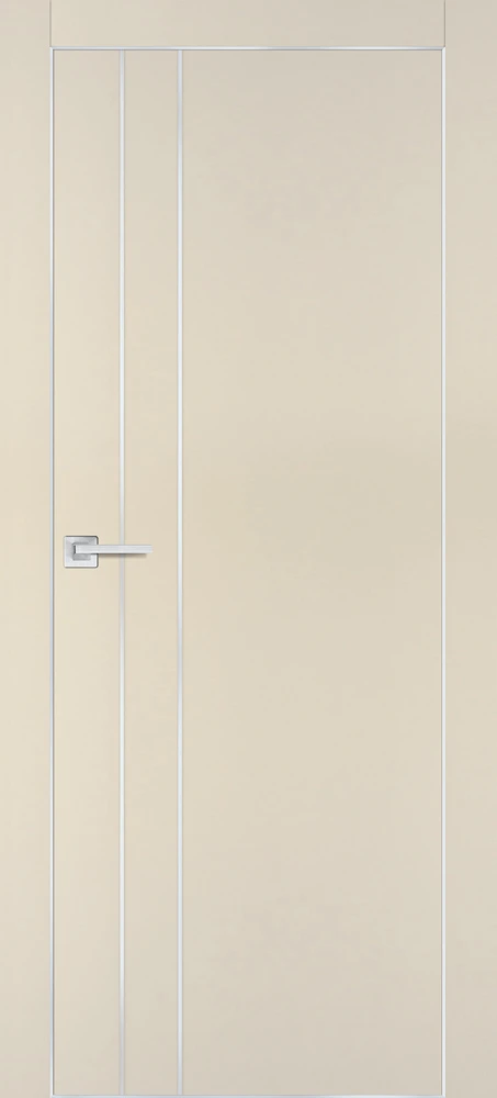 Фото Межкомнатная дверь PX-14  AL кромка с 4-х ст. Бежевый матовый