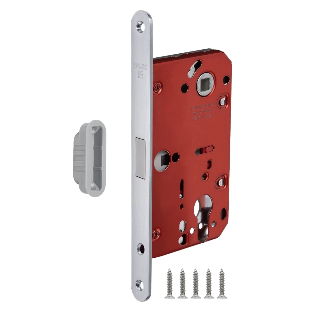 Фото Корпус врезного замка MAGNM85C-50/BL INOX SSC-16 сатин. хром (блистер)