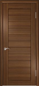 Межкомнатная дверь ЛУ-21 (Темный орех)
