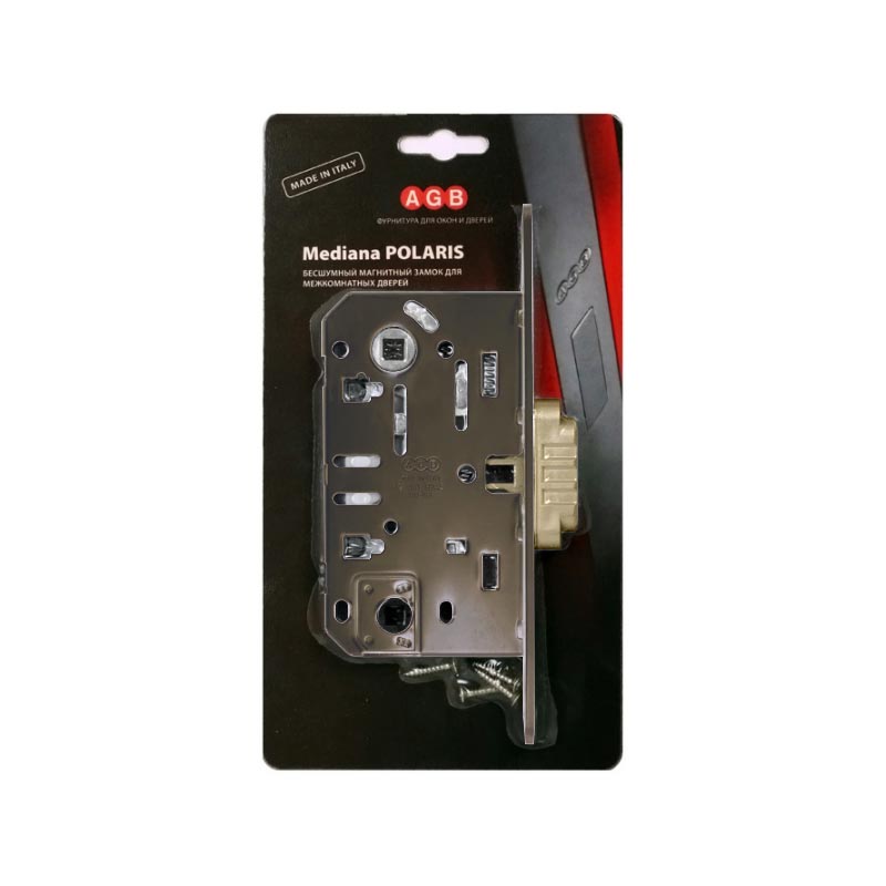 Фото B06102.50.12.567 Защелка врезная WC (ант. бр.) с отв. пл. B02402.05.12 MEDIANA POLARIS