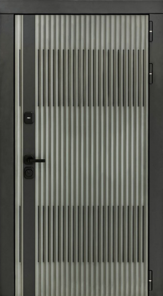 Входная дверь ДвериПРО Elfy ФЛ-677 (10мм, белый матовый) DPRO197997 внешняя сторона